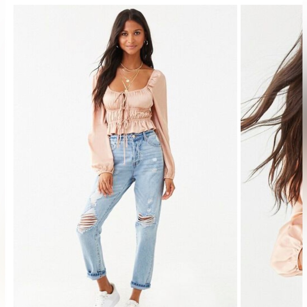 Satin crop top